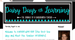 Desktop Screenshot of daisydaysforlearning.blogspot.com