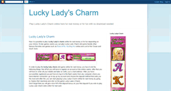 Desktop Screenshot of luckyladyscharm.blogspot.com