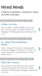 Mobile Screenshot of hiredminds.blogspot.com