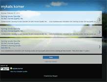 Tablet Screenshot of mykatskorner.blogspot.com