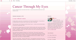 Desktop Screenshot of cancerthroughmyeyes.blogspot.com