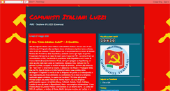 Desktop Screenshot of comunistiitalianiluzzi.blogspot.com