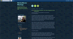 Desktop Screenshot of markermorse.blogspot.com