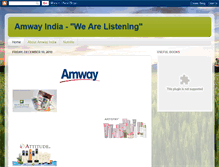 Tablet Screenshot of amwayproductsinindia.blogspot.com