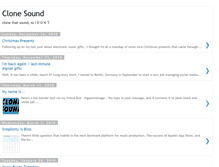 Tablet Screenshot of clonesound.blogspot.com