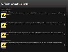 Tablet Screenshot of ceramicindustriesindia.blogspot.com