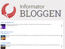 Tablet Screenshot of informatorutbildning.blogspot.com