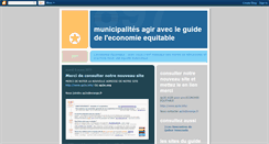 Desktop Screenshot of municipalesguideeconomieequitable.blogspot.com