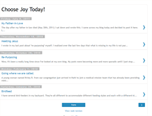 Tablet Screenshot of ichoosejoytoday.blogspot.com