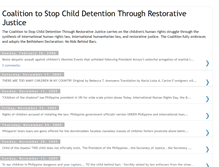 Tablet Screenshot of coalitiontostopchilddetention.blogspot.com