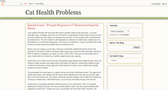 Desktop Screenshot of catshealthproblems.blogspot.com