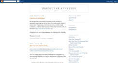 Desktop Screenshot of irregularanalyses.blogspot.com