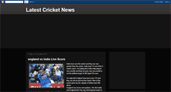 Desktop Screenshot of espncricketnews.blogspot.com