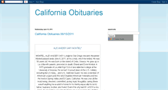 Desktop Screenshot of californiaobits.blogspot.com