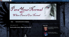 Desktop Screenshot of parayournormal.blogspot.com