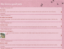 Tablet Screenshot of lovesagoodyarn.blogspot.com