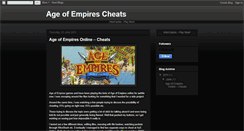 Desktop Screenshot of aoecheats.blogspot.com