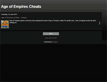 Tablet Screenshot of aoecheats.blogspot.com