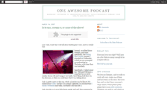 Desktop Screenshot of oneawesomepodcast.blogspot.com