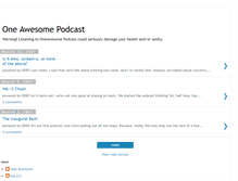 Tablet Screenshot of oneawesomepodcast.blogspot.com