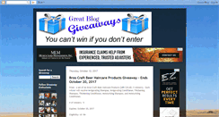 Desktop Screenshot of greatbloggiveaways.blogspot.com