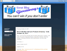 Tablet Screenshot of greatbloggiveaways.blogspot.com