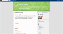 Desktop Screenshot of changeofbasis.blogspot.com