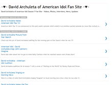 Tablet Screenshot of davidarchuletaidolfans.blogspot.com