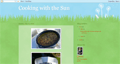 Desktop Screenshot of cookingwiththesun.blogspot.com