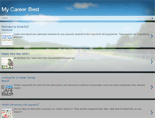 Tablet Screenshot of mycareerbest.blogspot.com