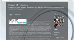 Desktop Screenshot of impactofthoughts.blogspot.com