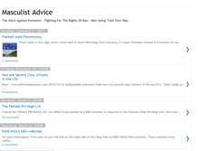 Tablet Screenshot of masculistadvice.blogspot.com