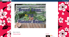 Desktop Screenshot of broadbeantorunnerbean.blogspot.com