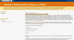 Desktop Screenshot of moscowmathematicalpapyrus.blogspot.com