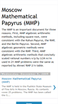 Mobile Screenshot of moscowmathematicalpapyrus.blogspot.com