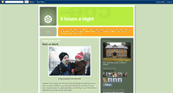 Desktop Screenshot of 5hoursanight.blogspot.com