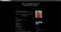 Desktop Screenshot of musicmotorcyclesandmeanderingminds.blogspot.com