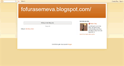 Desktop Screenshot of fofurasemeva.blogspot.com