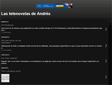 Tablet Screenshot of lastelenovelasdeandres.blogspot.com