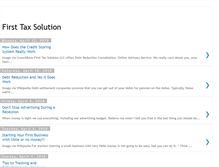 Tablet Screenshot of firsttaxsolution.blogspot.com
