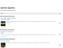 Tablet Screenshot of gamesquotes.blogspot.com