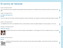 Tablet Screenshot of elcaminodevalverde.blogspot.com