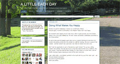 Desktop Screenshot of alittleeachday.blogspot.com