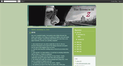 Desktop Screenshot of essenceofz.blogspot.com