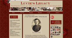 Desktop Screenshot of lucieslegacy.blogspot.com