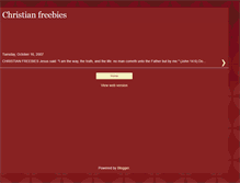 Tablet Screenshot of christianfreebies.blogspot.com