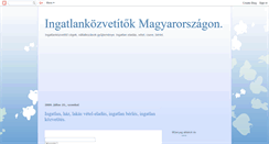 Desktop Screenshot of ingatlan-haz-lakas.blogspot.com