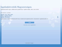 Tablet Screenshot of ingatlan-haz-lakas.blogspot.com