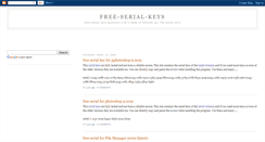 Desktop Screenshot of free-serial-keys.blogspot.com