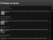 Tablet Screenshot of elrefugiodeayolas.blogspot.com